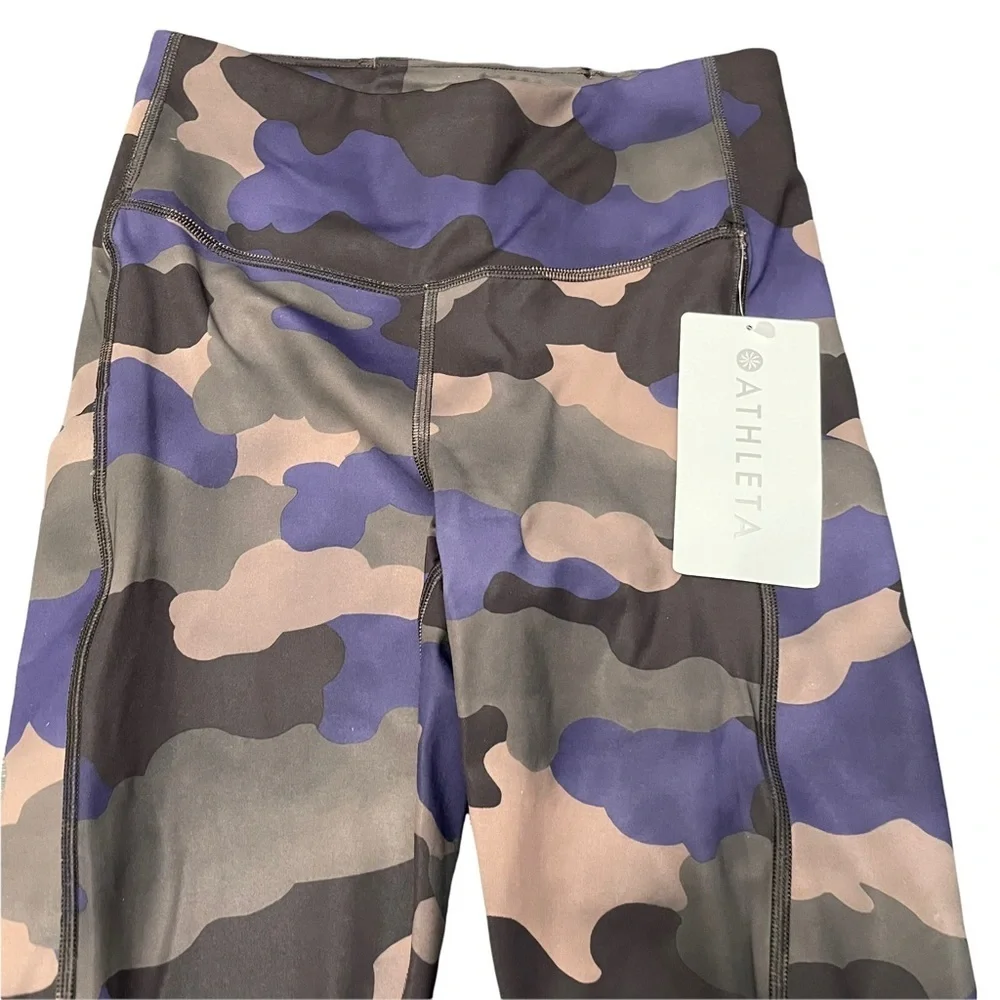 Athleta Ultimate‎ Stash Pocket Printed 7/8 Camo Tight Pants Leggings Size XS